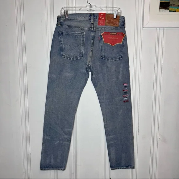 Levi's 510 Warp Stretch Jeans 32 x 30 NWT Medium Wash - Picture 5 of 5